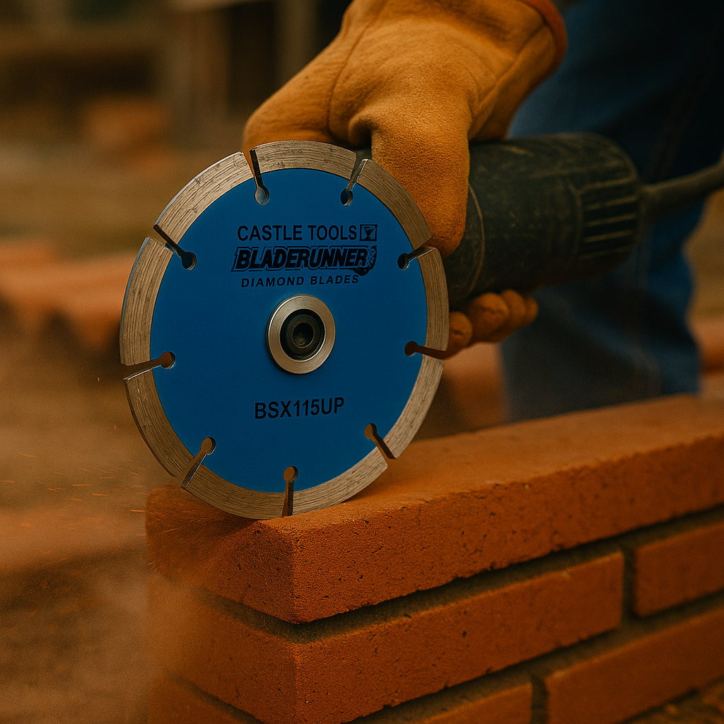 115mm segmented diamond blade on site