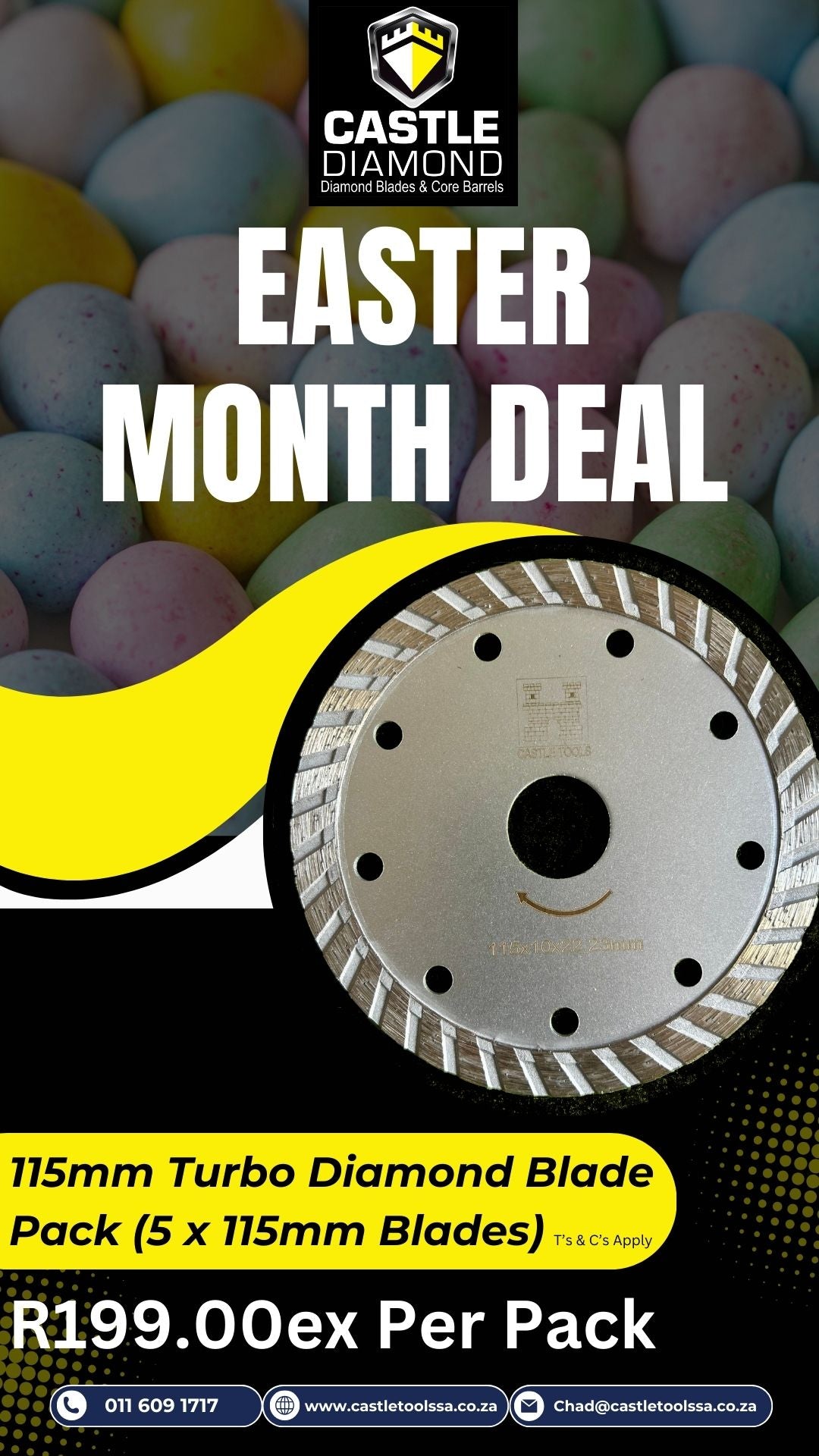 115mm Turbo Diamond Blade Pack